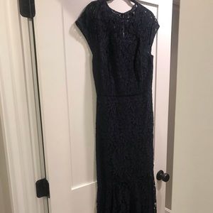 Banana Republic navy lace dress